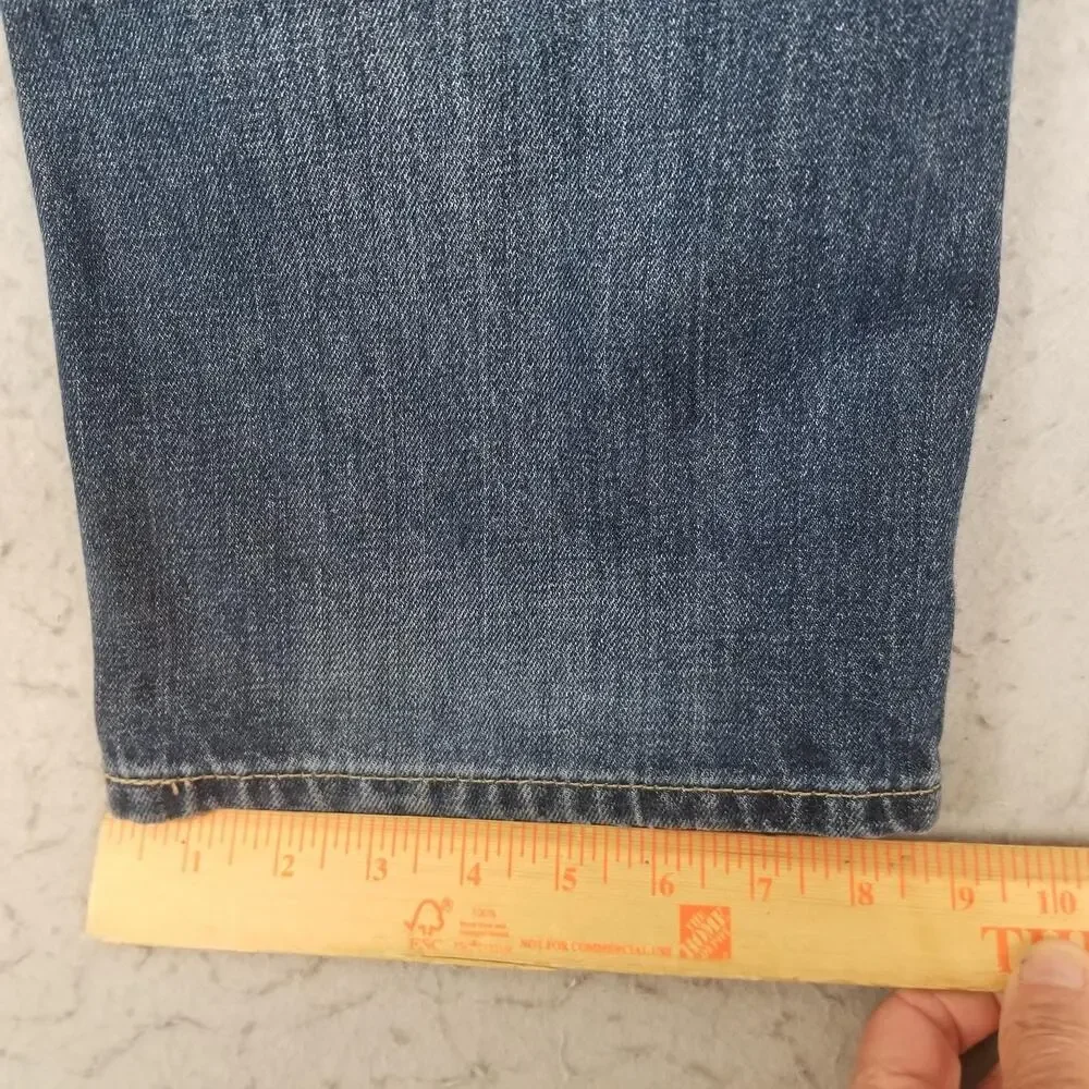 Levis 514 Jeans Mens 36x31 Blue‎ Medium Wash Slim Straight 100% Cotton Denim